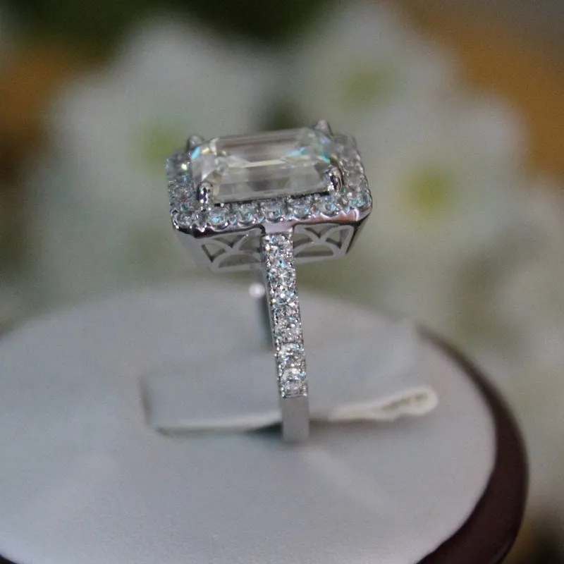 Emerald Engagement Ring | Womens Engagement Ring | Engagement Rings | Womens Rings | Emerald Engagement Ring | Womens Emerald Rings