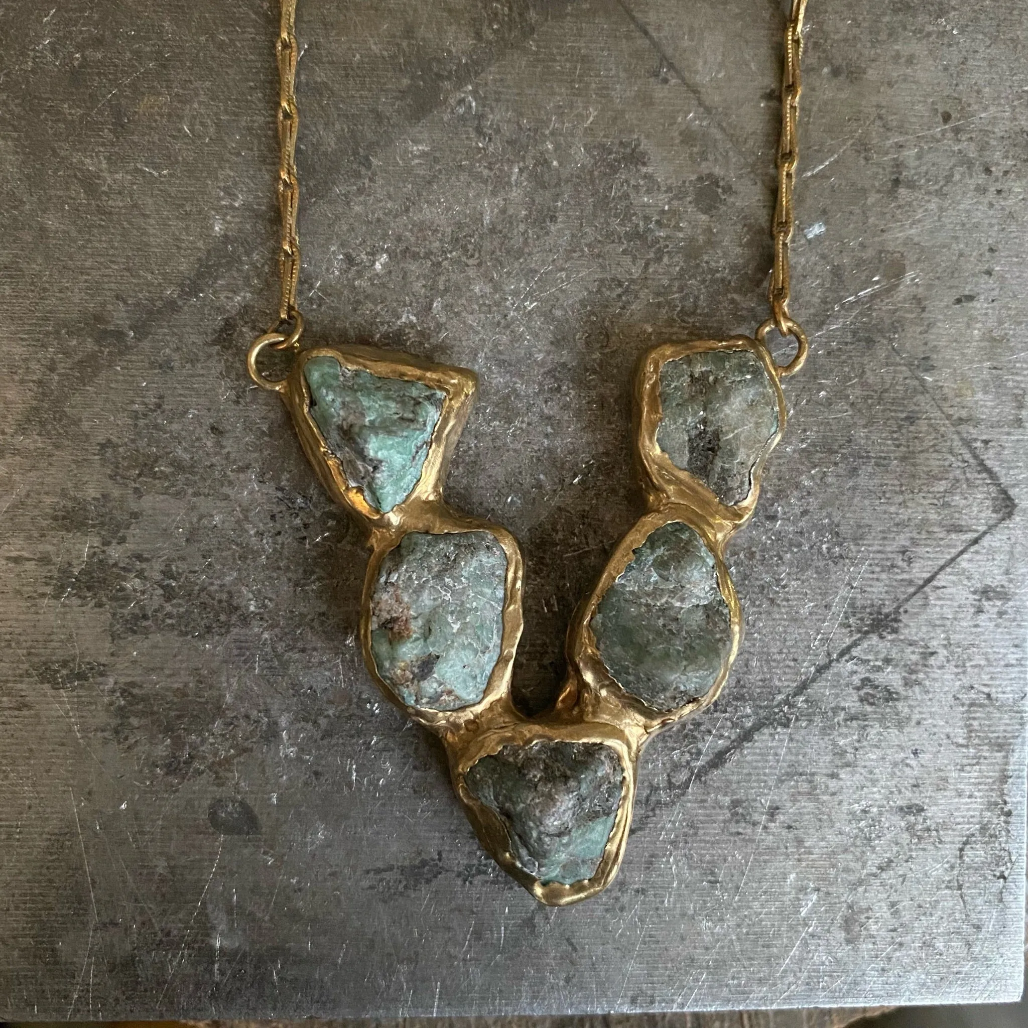 Emerald Shield Pendant