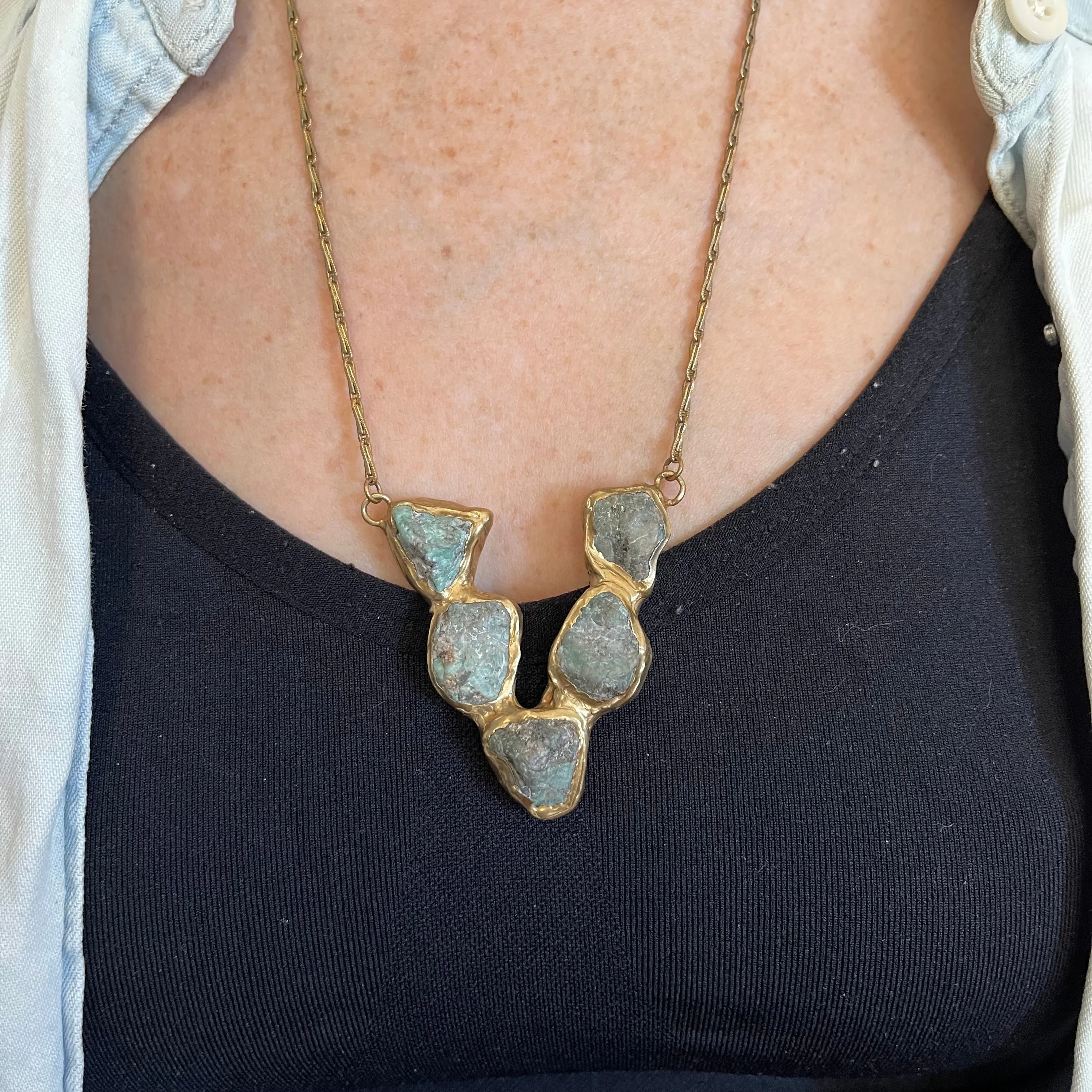Emerald Shield Pendant