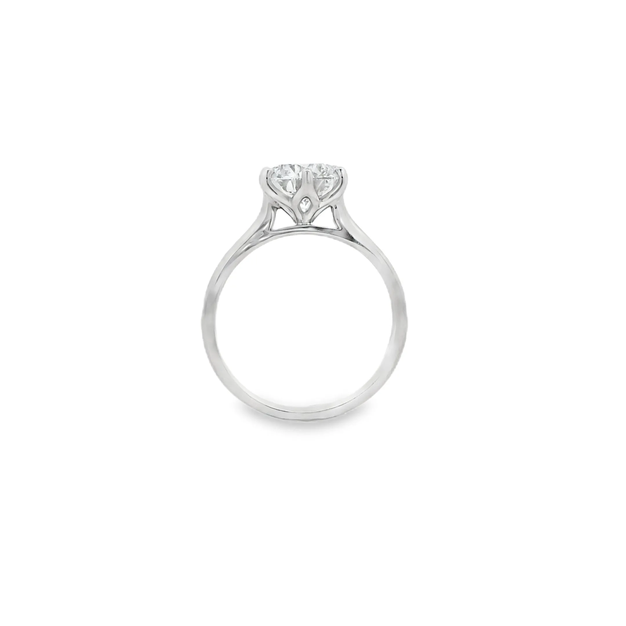 Emma - 18ct White Gold Round Brilliant Lab Grown Diamond Engagement Ring TDW= 2.01ct
