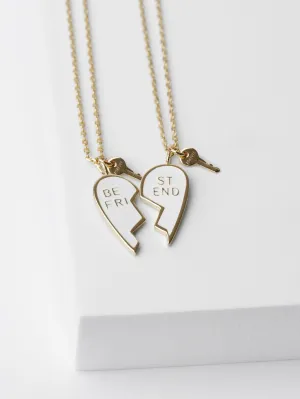 Enamel Best Friend Necklace Set