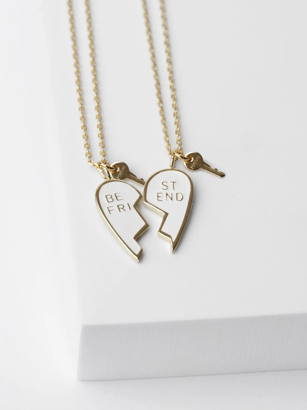 Enamel Best Friend Necklace Set