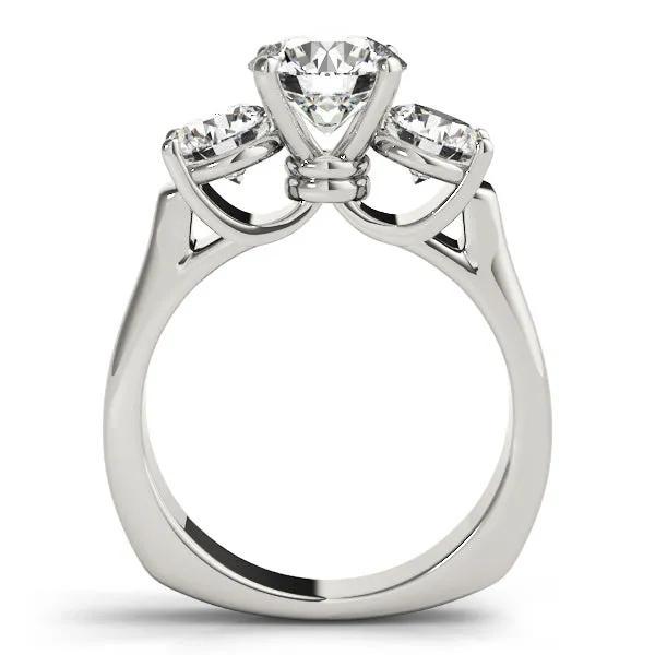 ENGAGEMENT RINGS 3 STONE ROUND