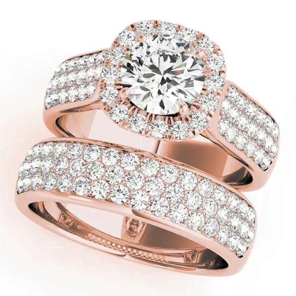 Engagement Rings Halo Round - TN50884-E