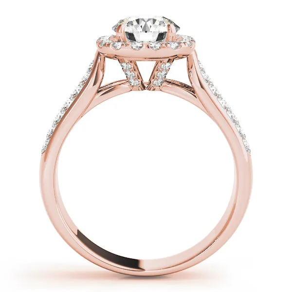 Engagement Rings Halo Round - TN50884-E