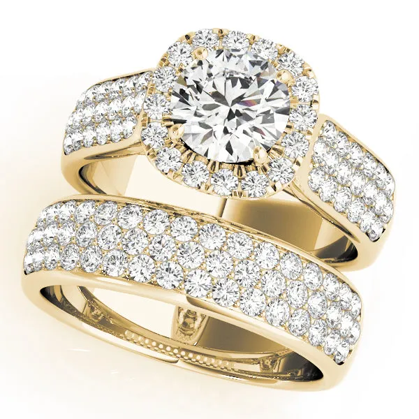 Engagement Rings Halo Round - TN50884-E