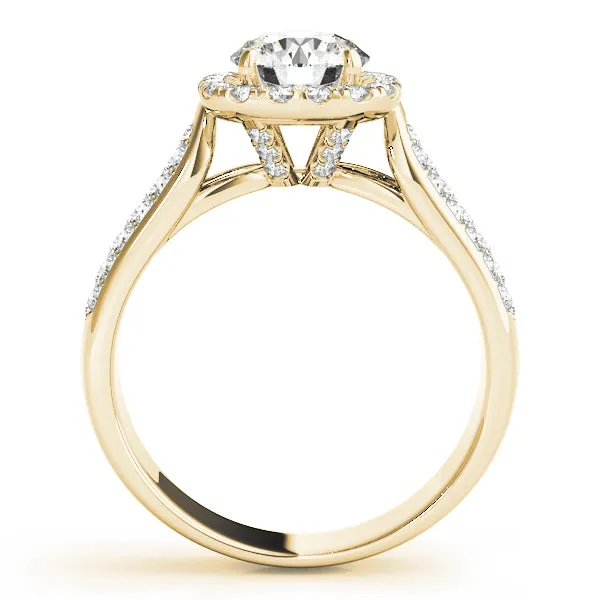 Engagement Rings Halo Round - TN50884-E