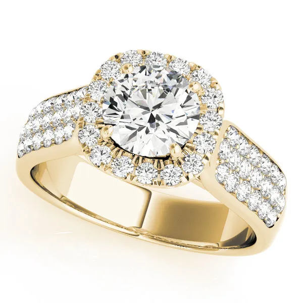 Engagement Rings Halo Round - TN50884-E