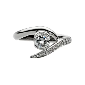 Entwined Rapture35 Engagement Ring - 18ct White Gold & 0.48ct Diamond