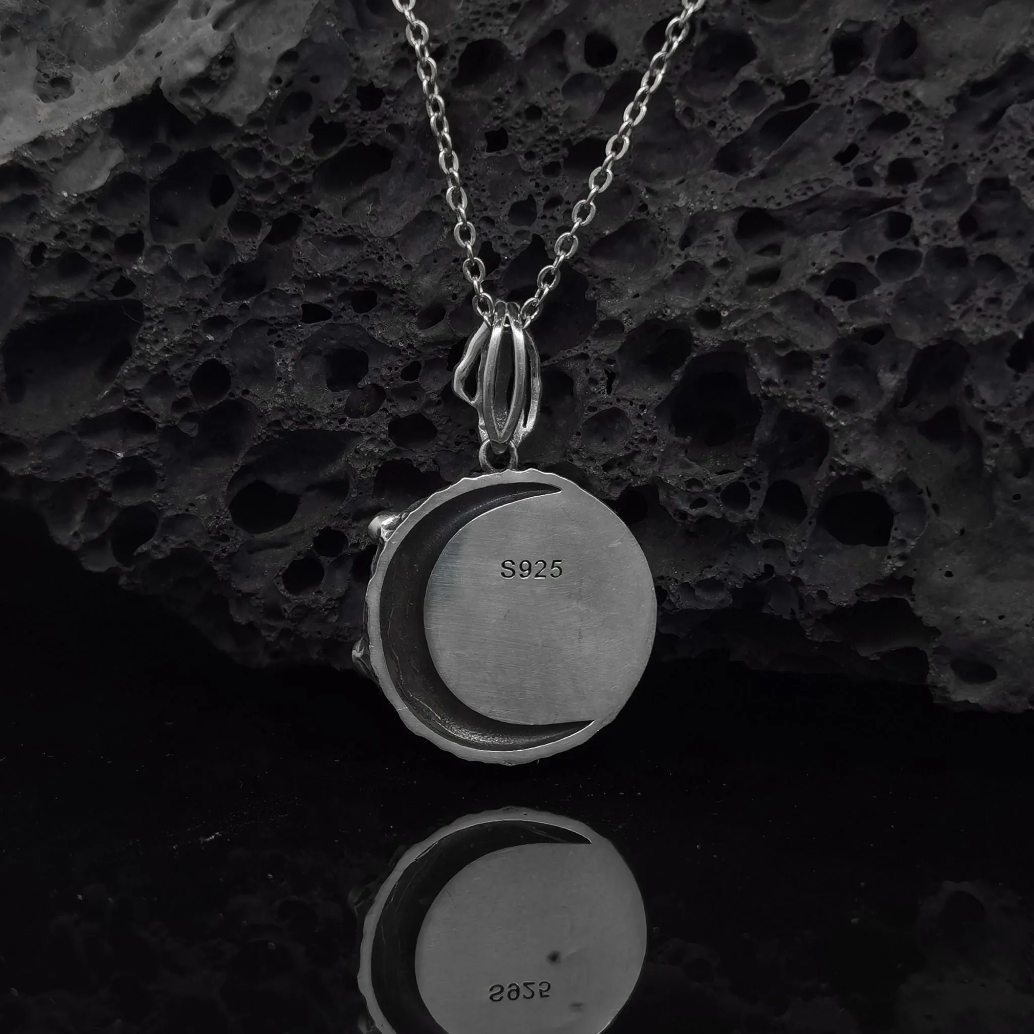 Eternal Moonlight: Handcrafted Gothic Necklace