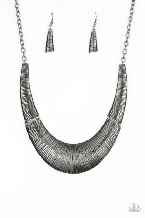 Feast or Famine Black Paparazzi Necklace