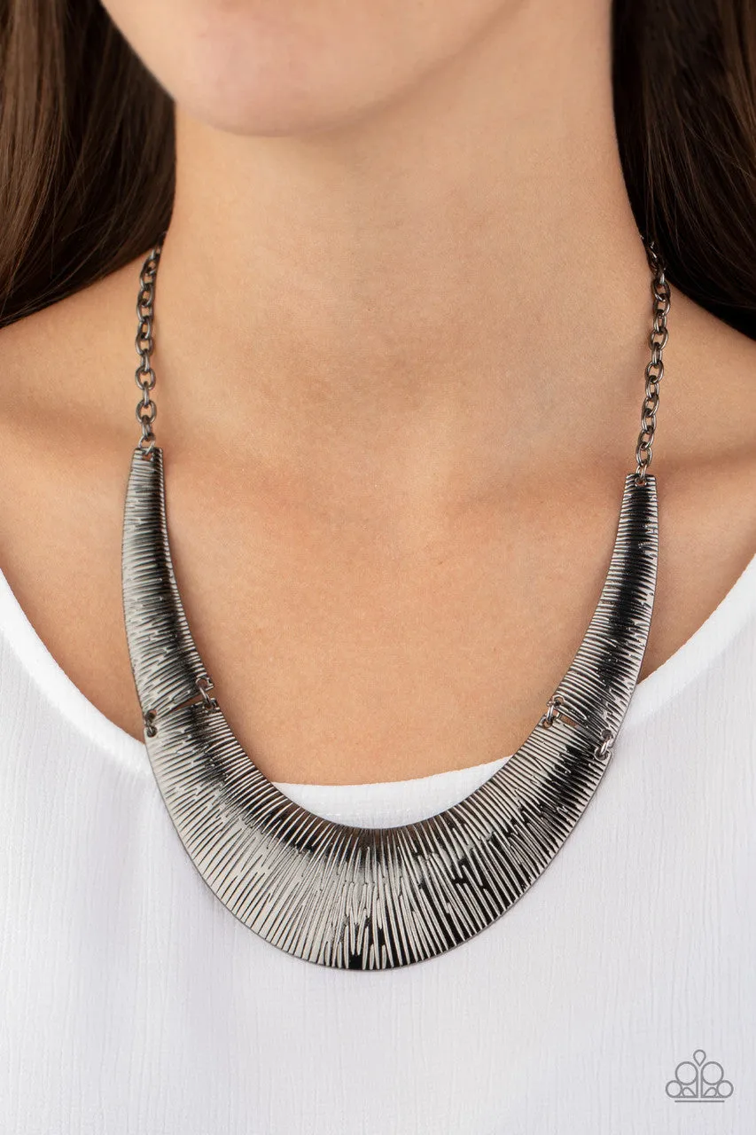 Feast or Famine Black Paparazzi Necklace