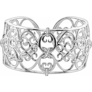 Filigree Scroll Cuff Bracelet