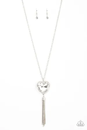 Finding My Forever White Paparazzi Necklace