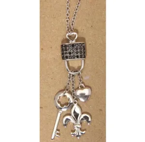 Fleur De Lis Necklace Sterling Silver