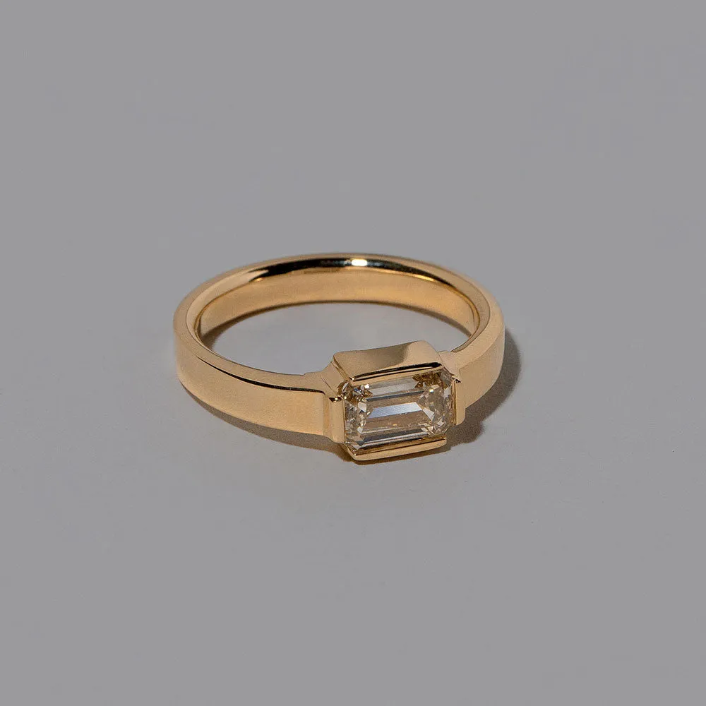 Fold Ring - Champagne Diamond