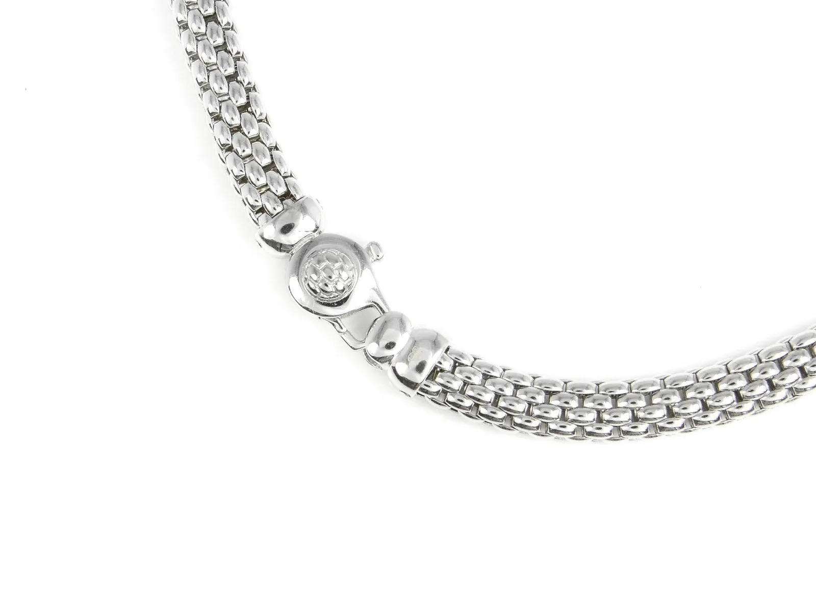 Fope Flex it Vendome 18ct White Gold, Rose Gold & 0.11ct Diamond Necklace