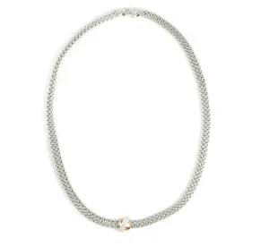 Fope Flex it Vendome 18ct White Gold, Rose Gold & 0.11ct Diamond Necklace