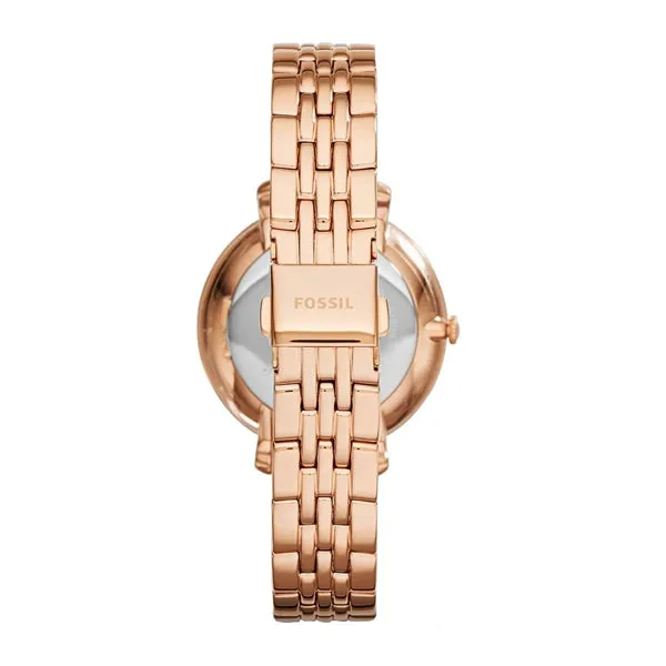 Fossil Jacqueline Gold Stainless Steel Gold Dial Quartz Watch for Ladies - ES3632