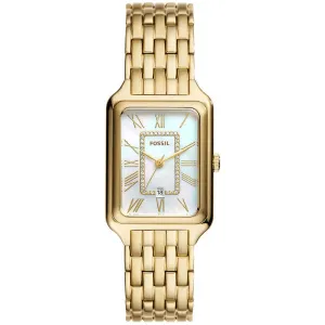Fossil Raquel Gold Stainless Steel Mother Of Pearl Dial Quartz Watch for Ladies - ES5304