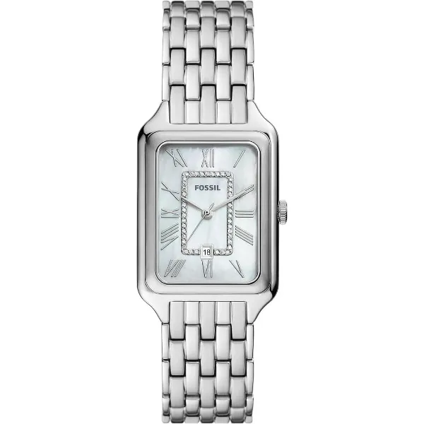 Fossil Raquel Silver Stainless Steel Mother Of Pearl Dial Quartz Watch for Ladies - ES5306