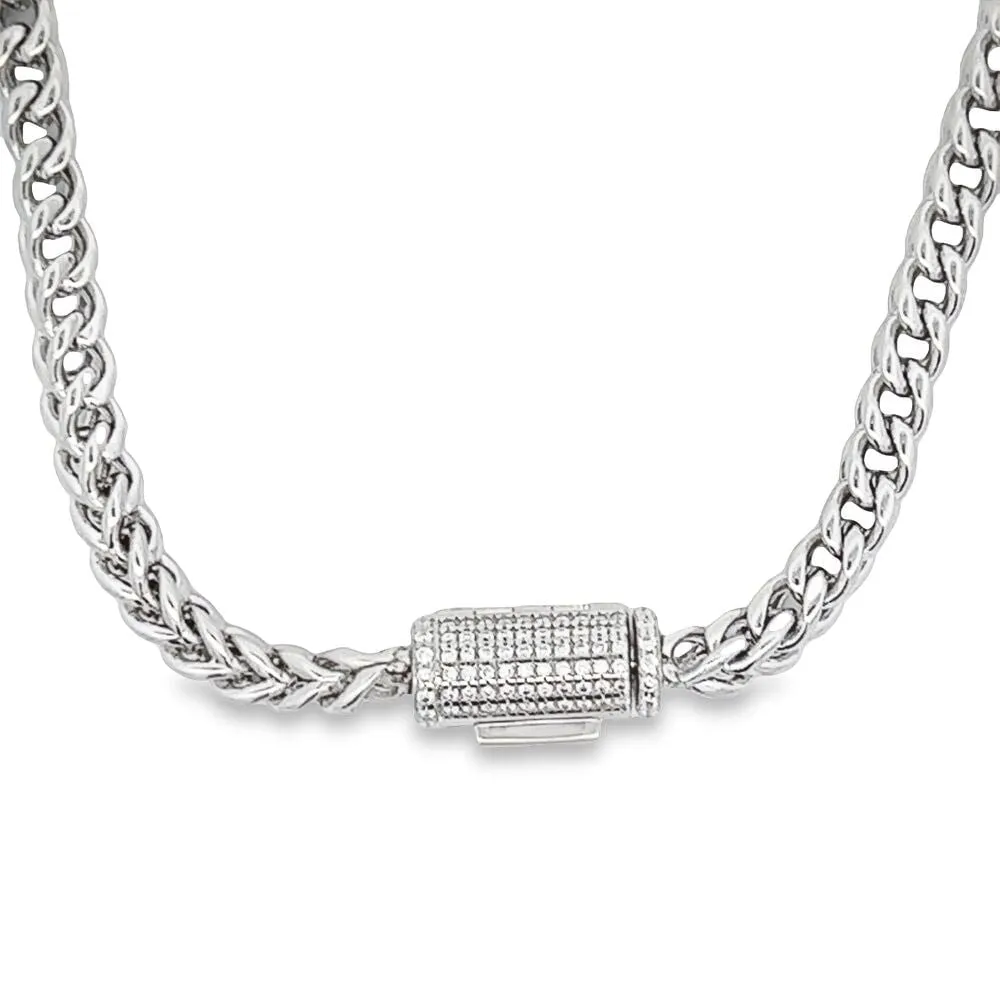 Franco VVS Moissanite Bracelet Steel / .925 Silver