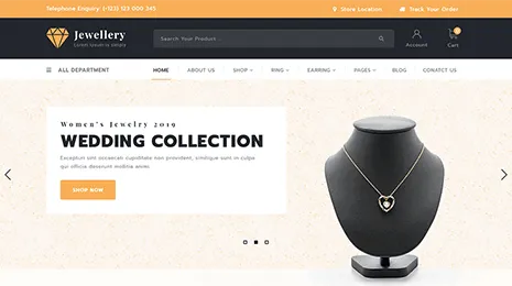 Free Jewellery WordPress Theme