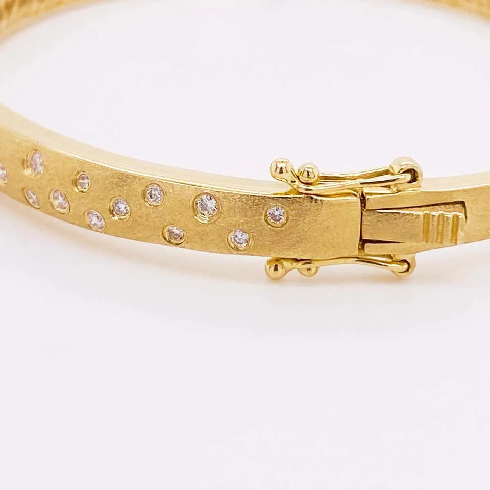 Galaxy Diamond Confetti Bangle Bracelet