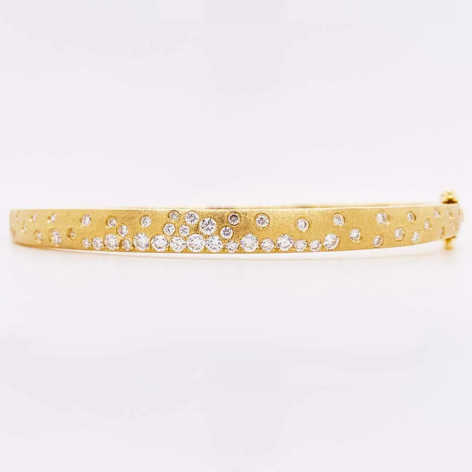 Galaxy Diamond Confetti Bangle Bracelet