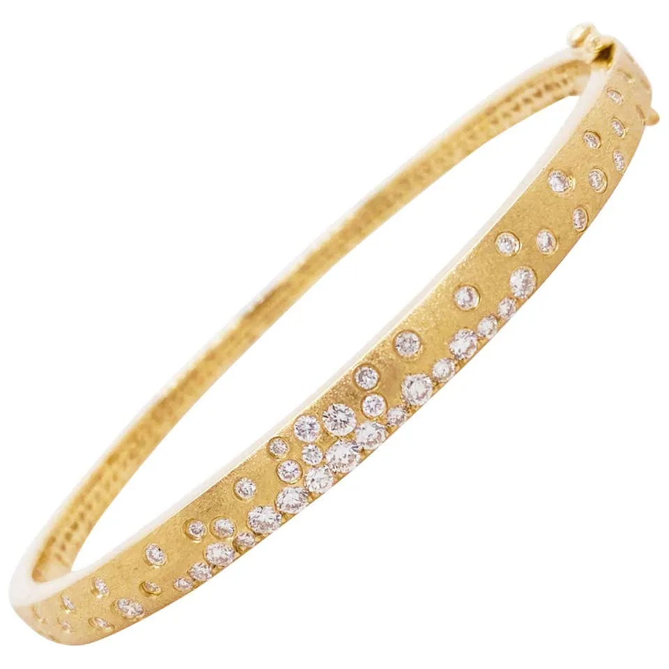 Galaxy Diamond Confetti Bangle Bracelet