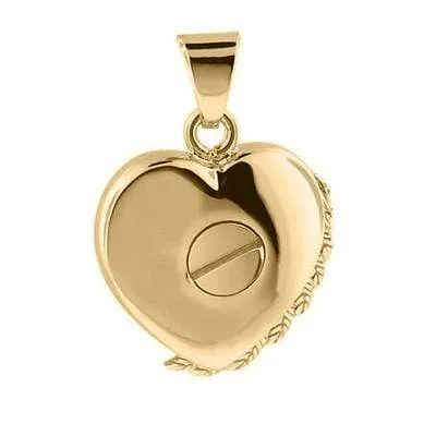 Gold Angel Wing Locket Urn (10K)