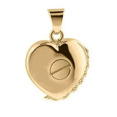 Gold Angel Wing Locket Urn (14K)