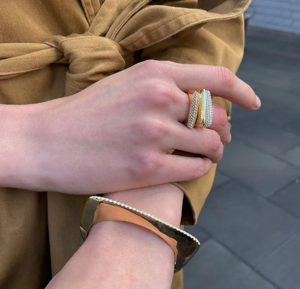 Golden Girl Diamond Bangle