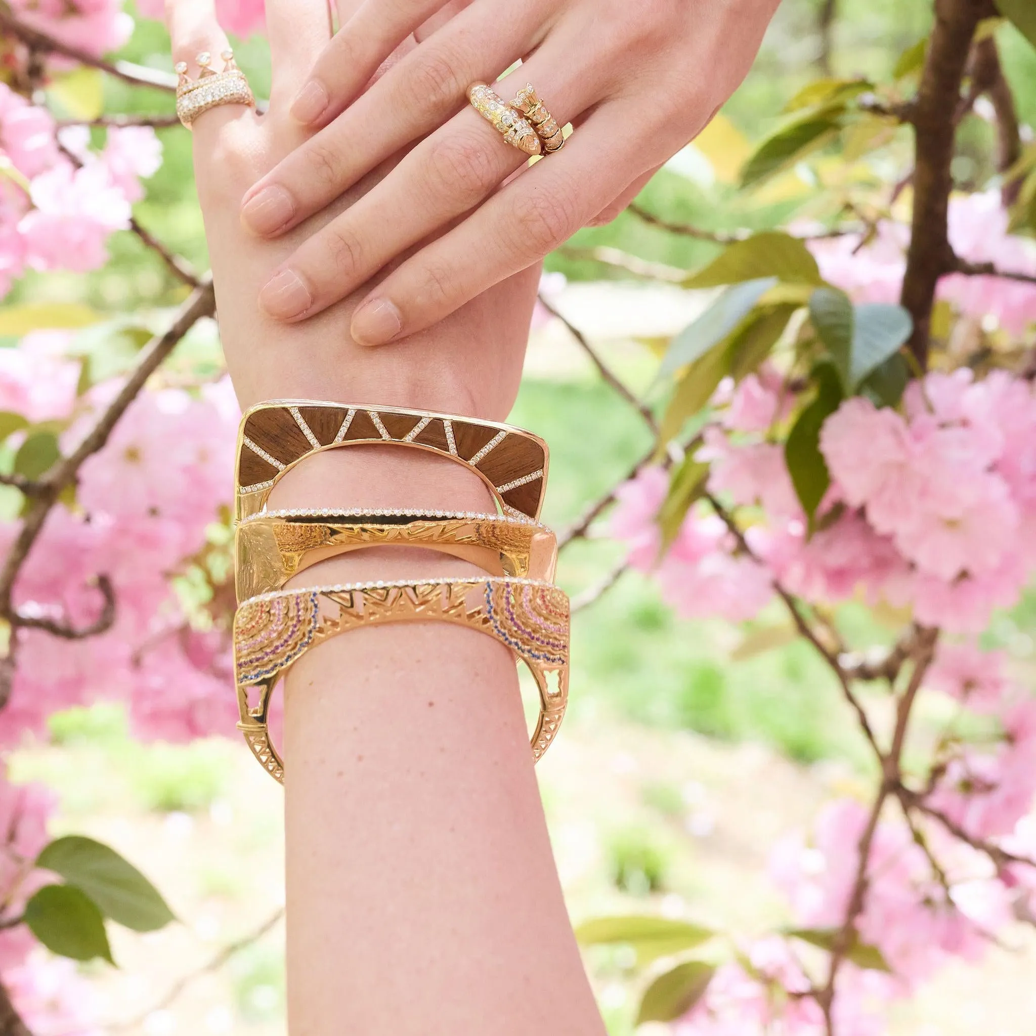 Golden Girl Diamond Bangle