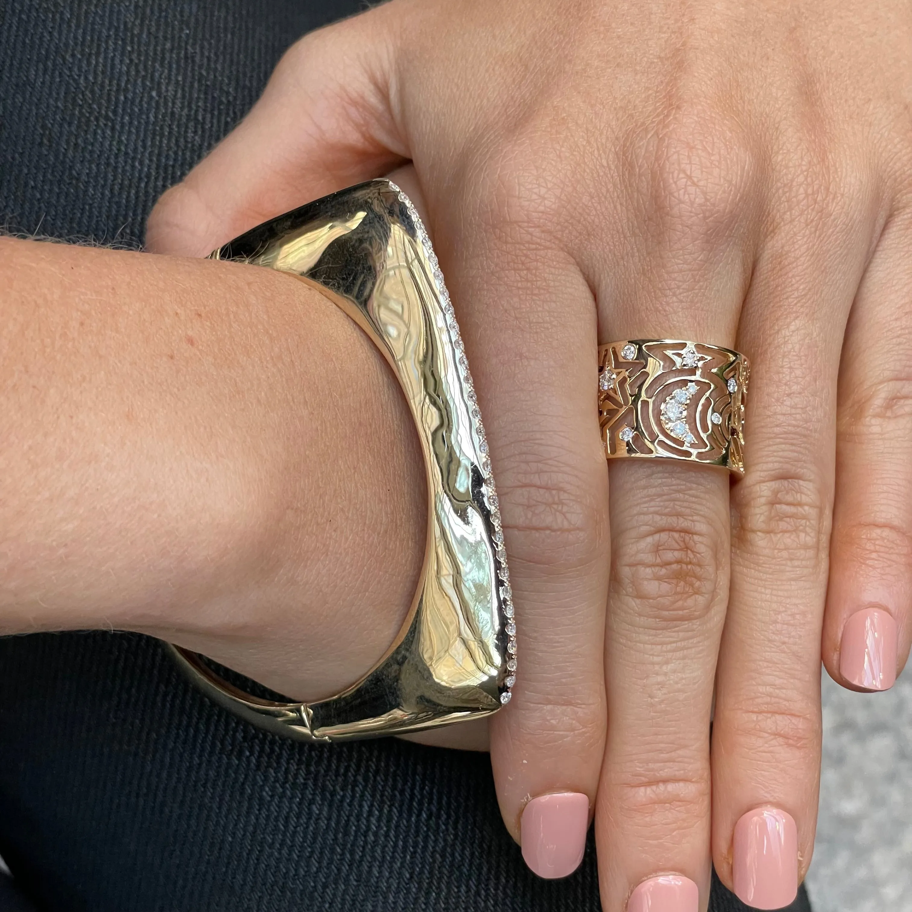 Golden Girl Diamond Bangle