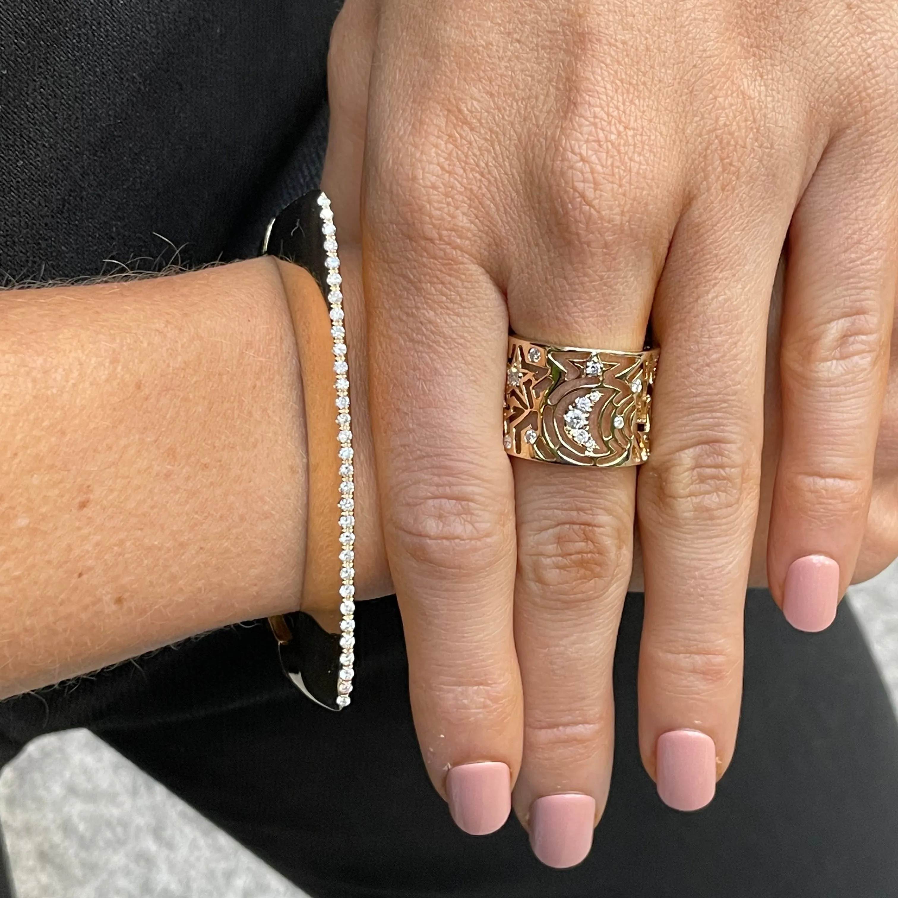 Golden Girl Diamond Bangle
