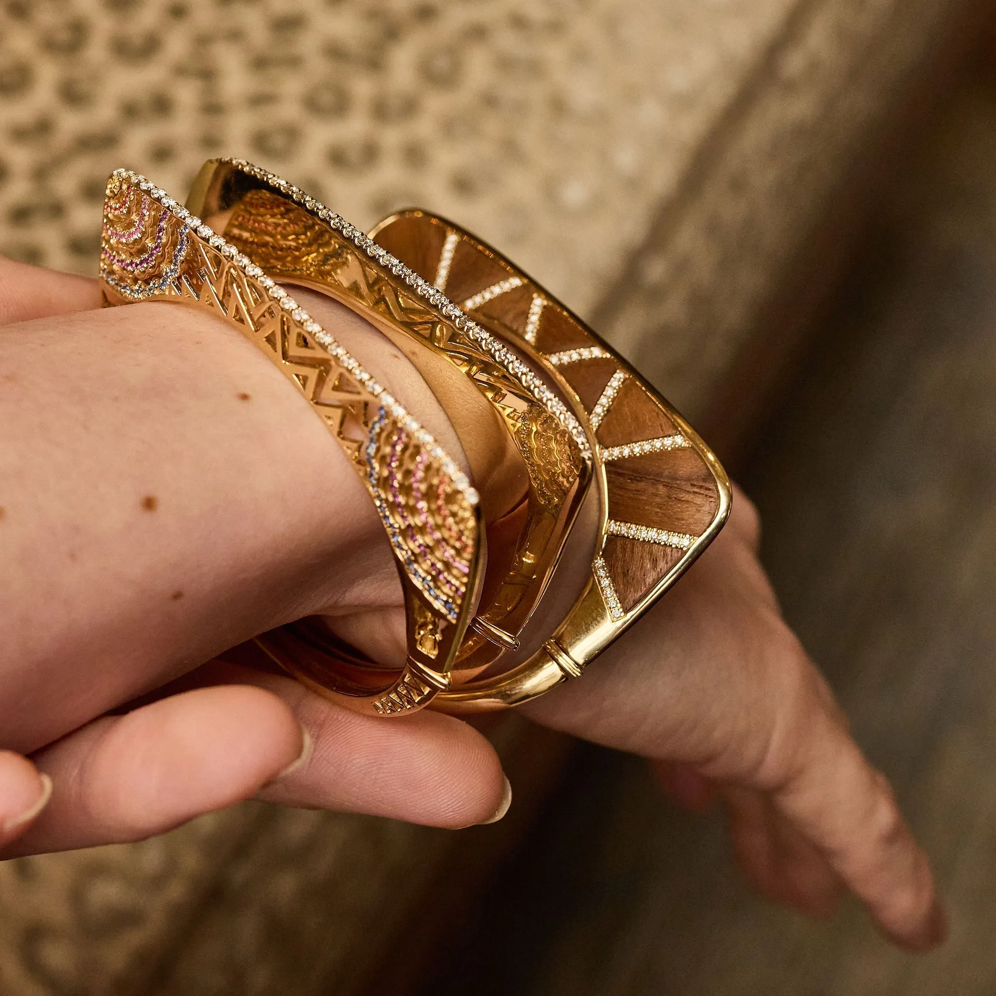 Golden Girl Diamond Bangle