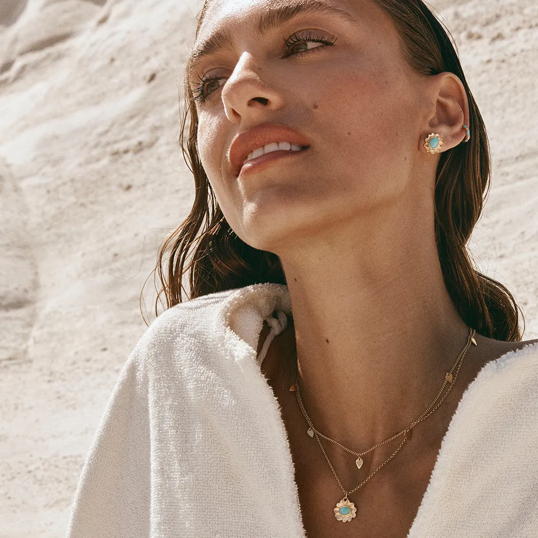 GOLDEN HEART CHARM NECKLACE