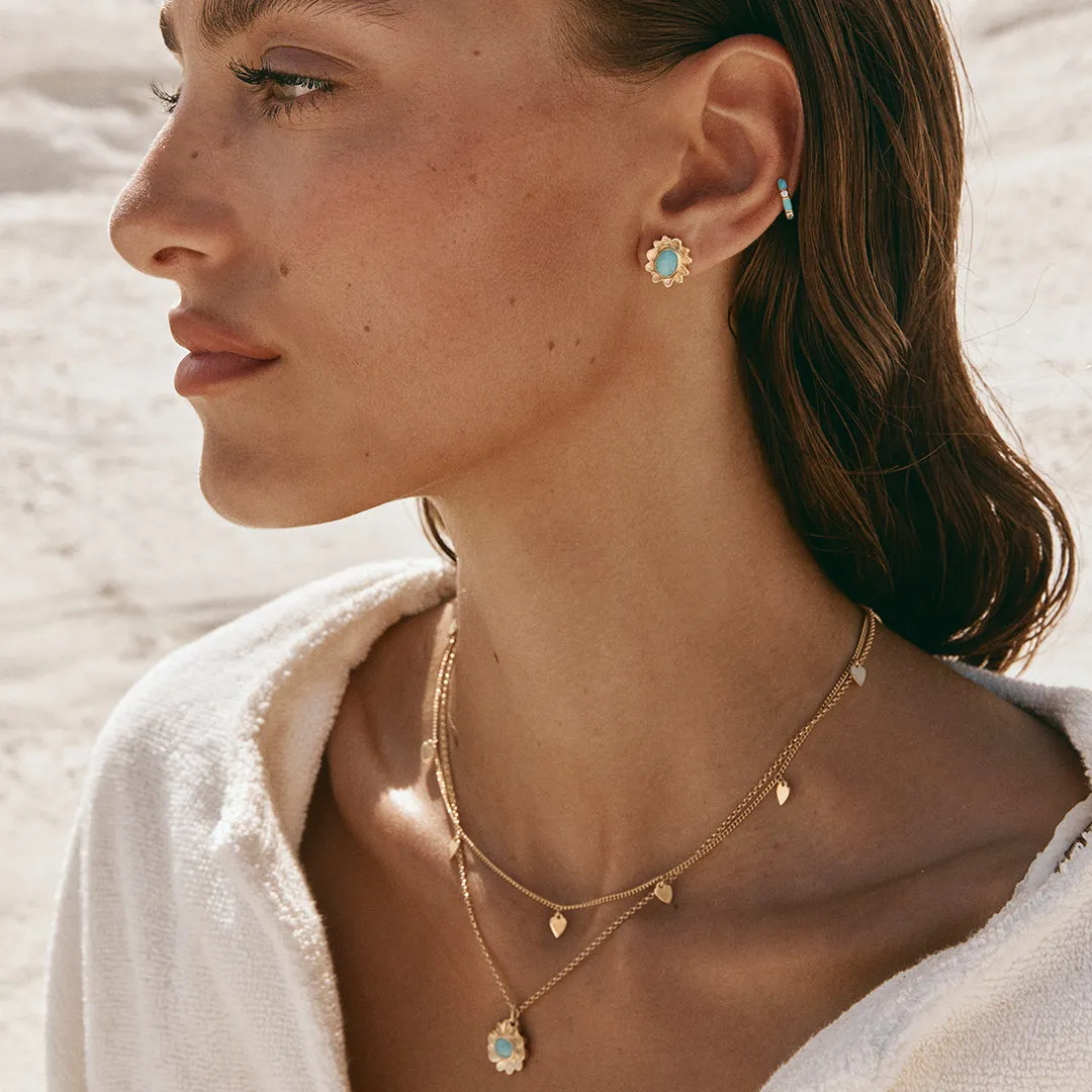 GOLDEN HEART CHARM NECKLACE