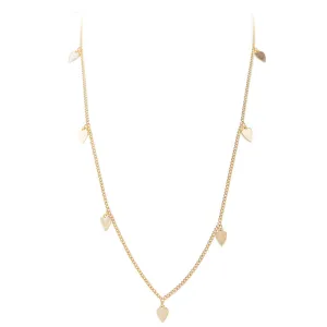GOLDEN HEART CHARM NECKLACE