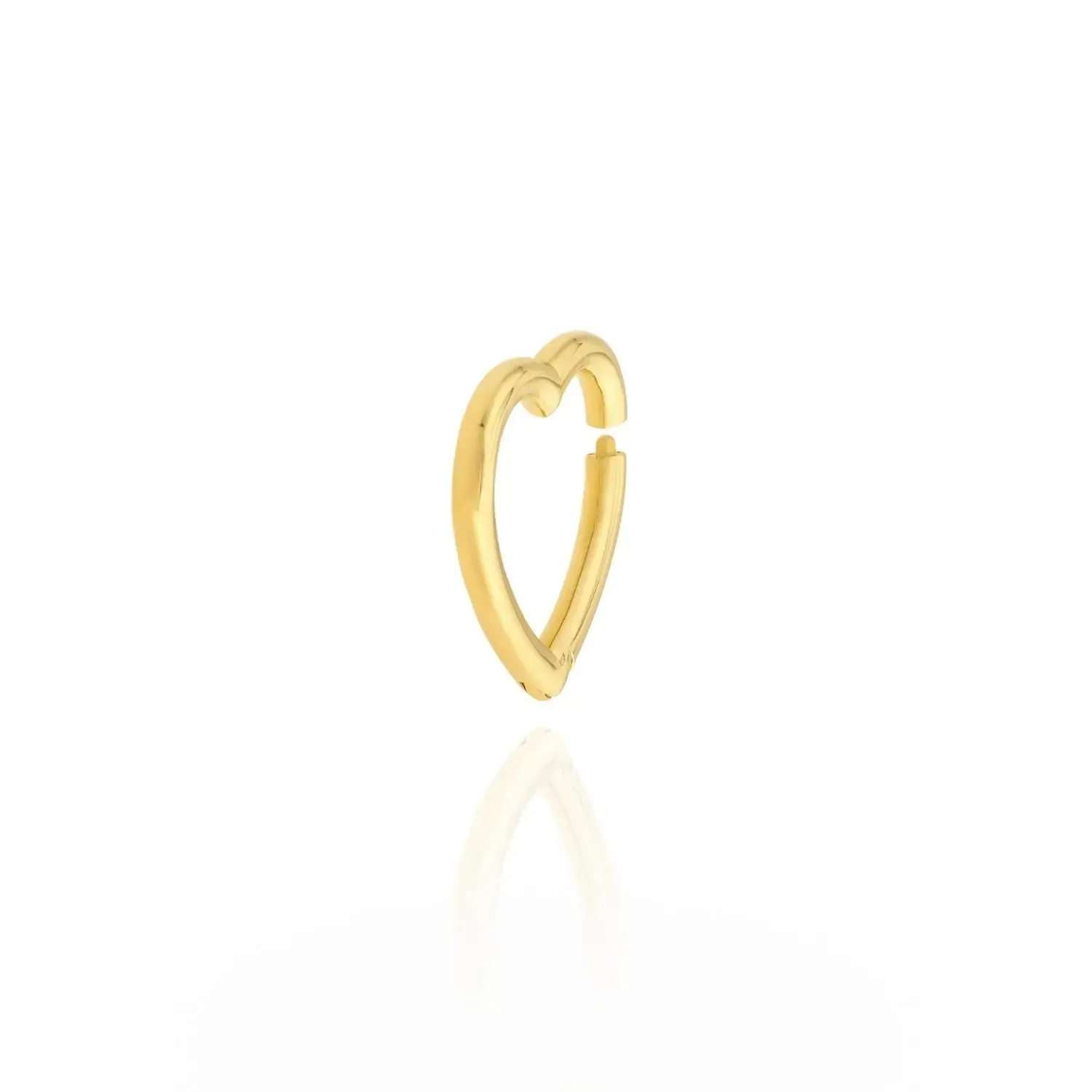 Golden Heart Snap Lock Pendant