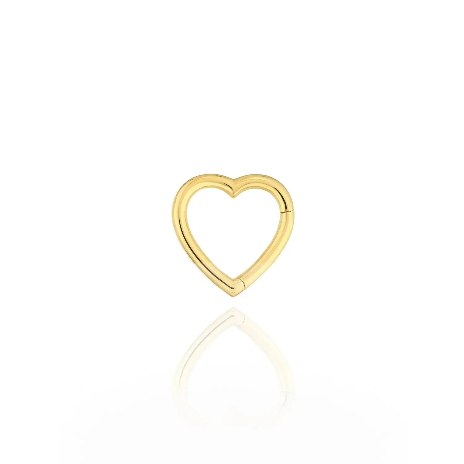 Golden Heart Snap Lock Pendant