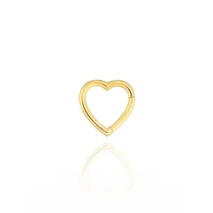 Golden Heart Snap Lock Pendant