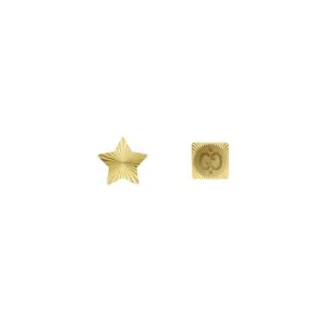 Gucci 18K Yellow Gold Icon Asymmetric Studs