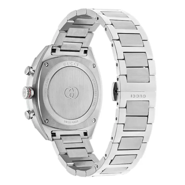Gucci Interlocking Silver Stainless Steel Blue Dial Chronograph Quartz Watch for Gents - YA142317