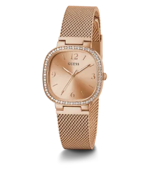 Guess Tapestry Rose Gold Square Women's Watch GW0354L3