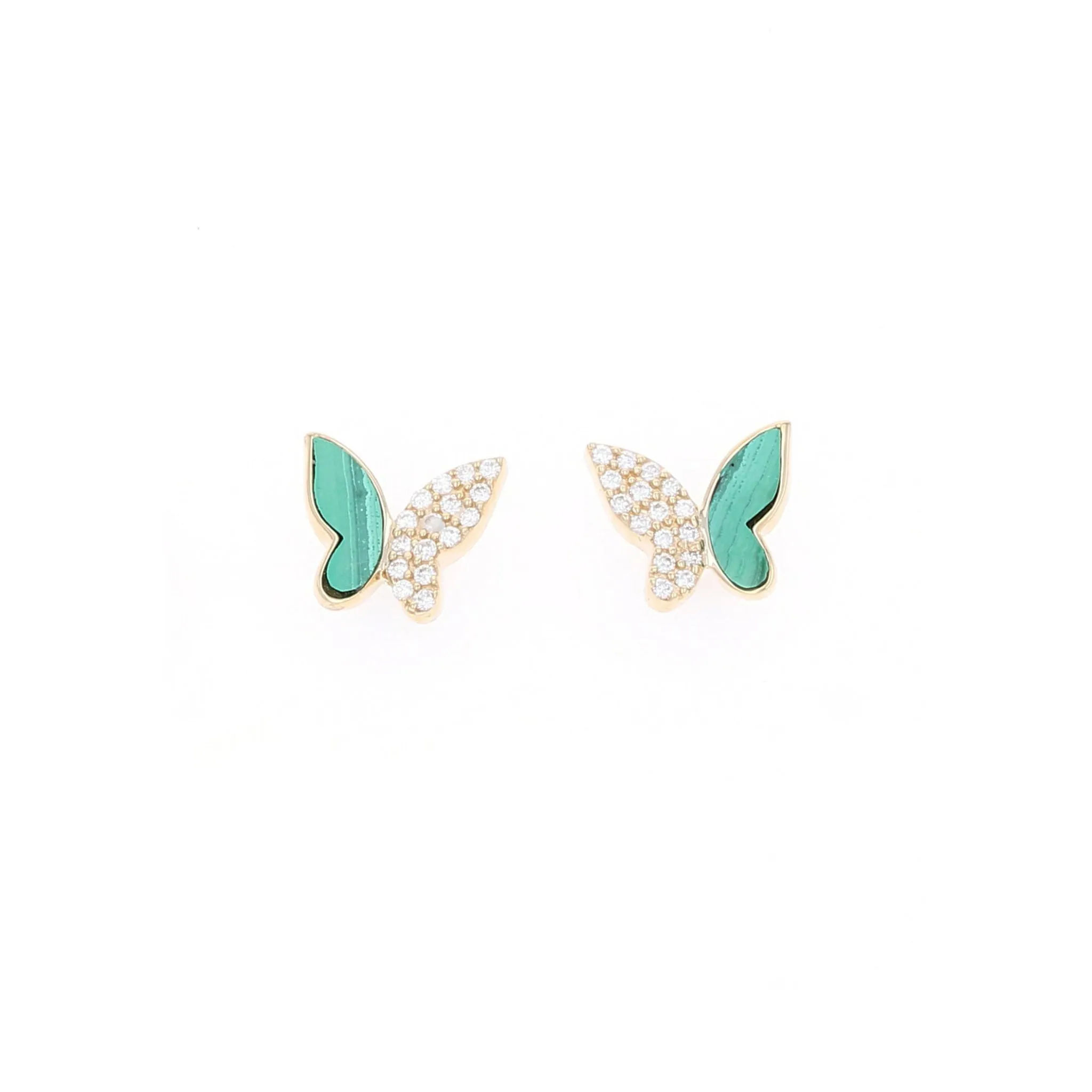 Half & Half Butterfly Studs