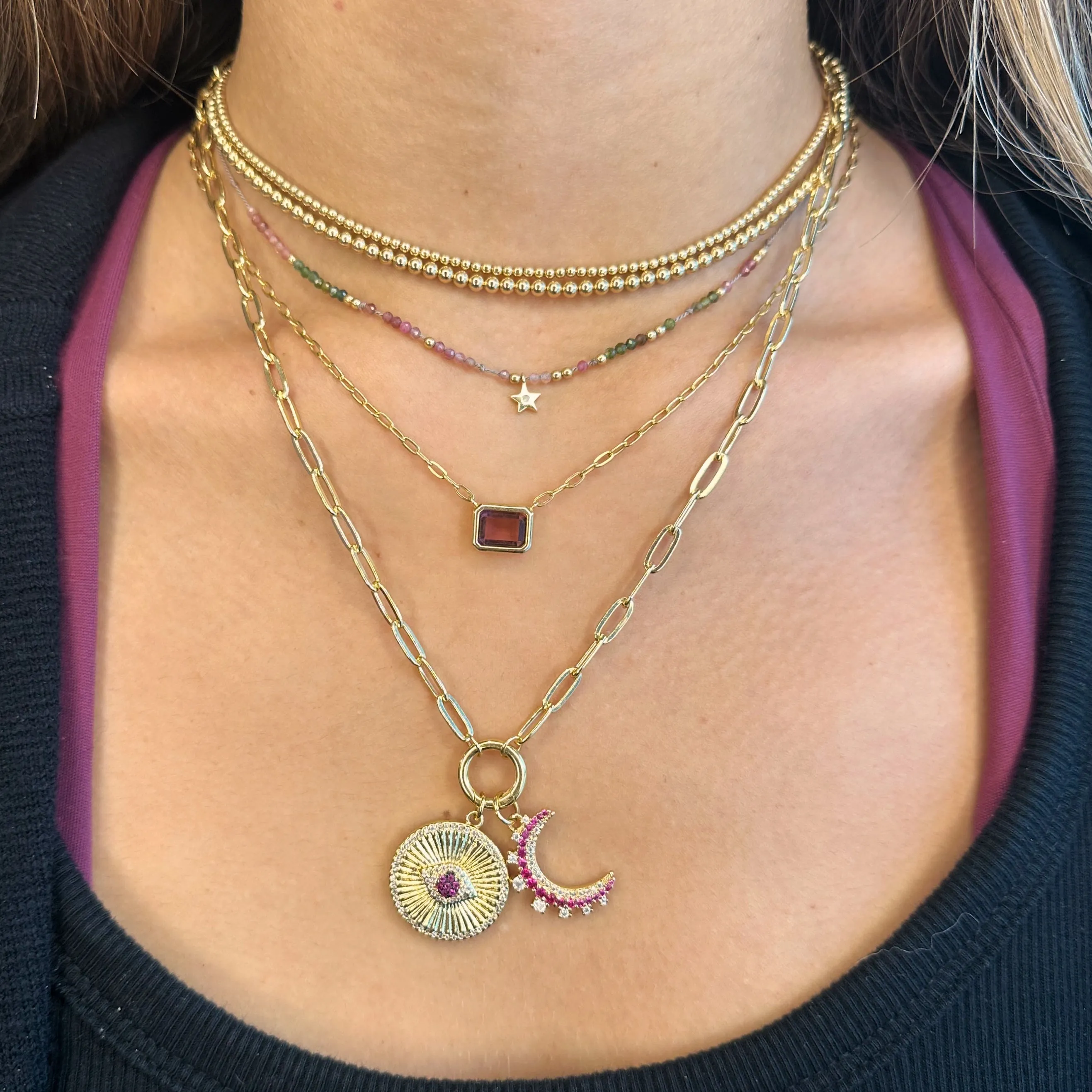 Half Moon Color Pendant