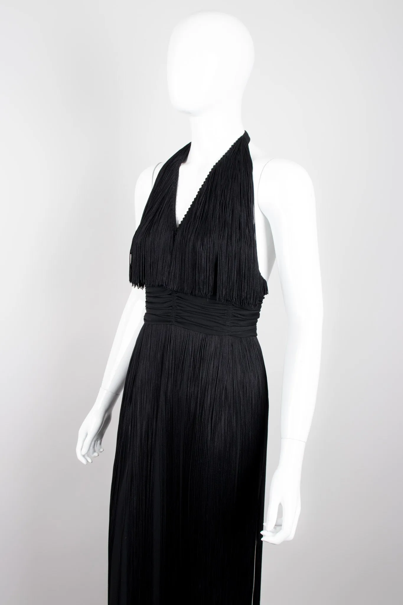 Halter Fringe Dress