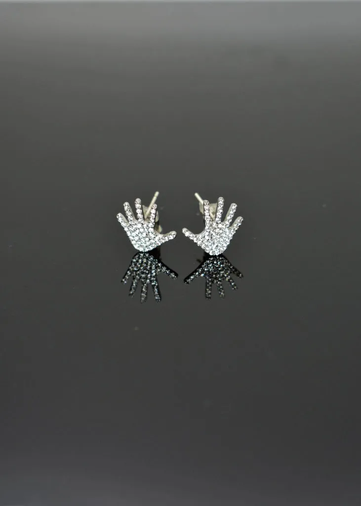 Hand Stud Earrings